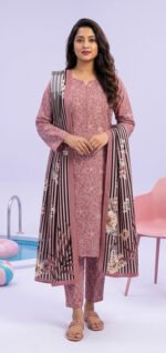 প্রিমিয়াম সিল্কের ডিজিটাল প্রিন্ট থ্রি-পিস (CODE-PF_0028)