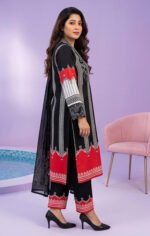 প্রিমিয়াম সিল্কের ডিজিটাল প্রিন্ট থ্রি-পিস (CODE-PF_0030) - Image 3
