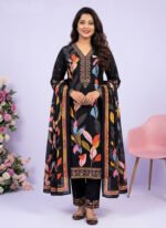 প্রিমিয়াম সিল্কের ডিজিটাল প্রিন্ট থ্রি-পিস (CODE-PF_0033)
