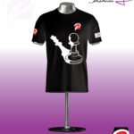 Black T-shirt Round Neck Half Sleeve_PFT_010