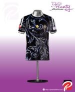 Black T-shirt Round Neck Half Sleeve_PFT_012
