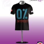 Black T-shirt Round Neck Half Sleeve_PFT_003