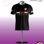 Black T-shirt Round Neck Half Sleeve_PFT_004