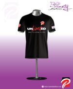 Black T-shirt Round Neck Half Sleeve_PFT_004