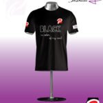 Black T-shirt Round Neck Half Sleeve_PFT_005