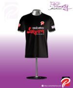 Black T-shirt Round Neck Half Sleeve_PFT_006