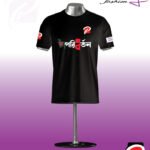 Black T-shirt Round Neck Half Sleeve_PFT_008