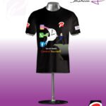 Black T-shirt Round Neck Half Sleeve_PFT_009