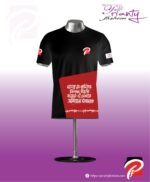 Black T-shirt Round Neck Half Sleeve_PFT_0103