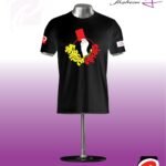 Black T-shirt Round Neck Half Sleeve_PFT_0112