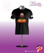 Black T-shirt Round Neck Half Sleeve_PFT_0113