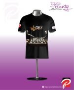 Black T-shirt Round Neck Half Sleeve_PFT_0101